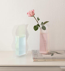 Mystery Shadow Flower Acrylic Vase