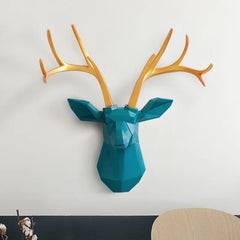 3D Deer Head Sculpture