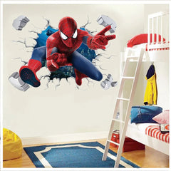 Spiderman Super Captain America Hulk Heroes Wall Stickers