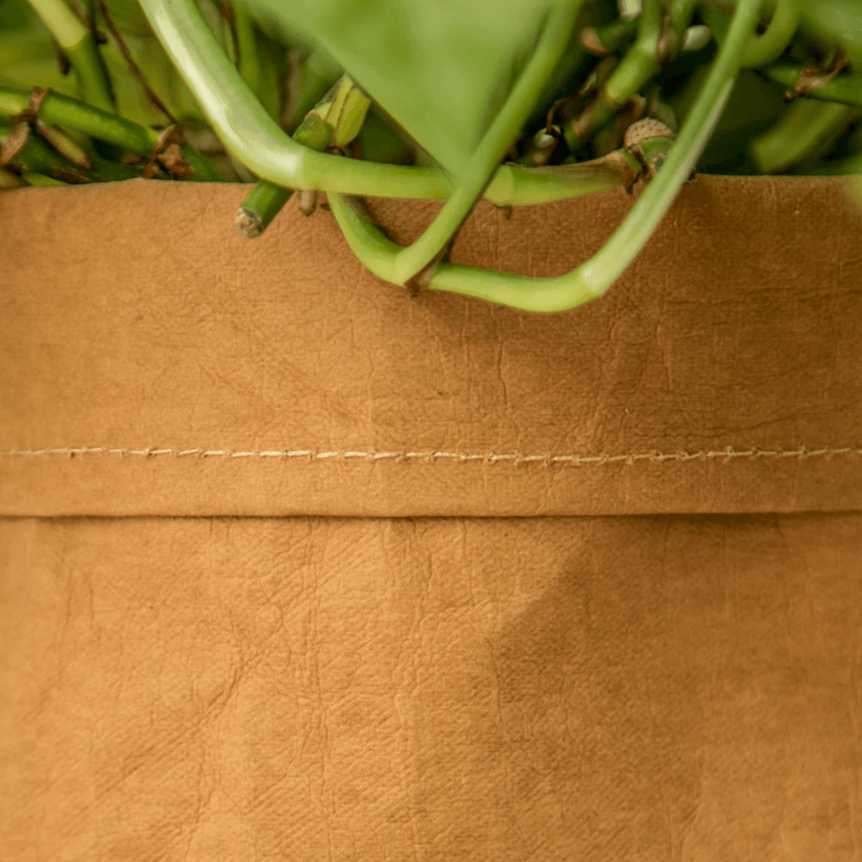 Rustic Cloth Planter Basket