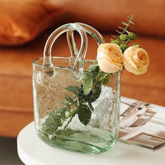 Tote Bag & Basket Glass Vase