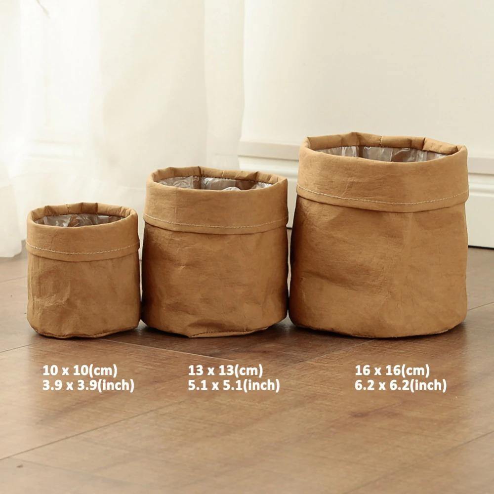 Waterproof Eco-Friendly Paper Planter Bag