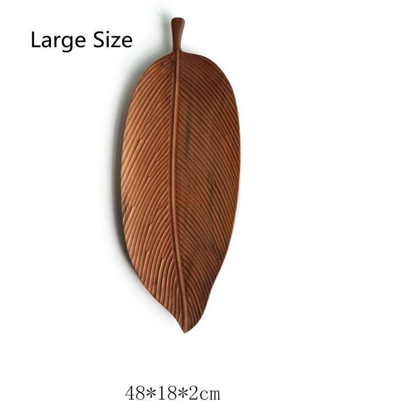 Wooden Leaf Serving Trays