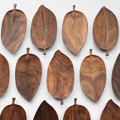 Wooden Leaf Serving Trays