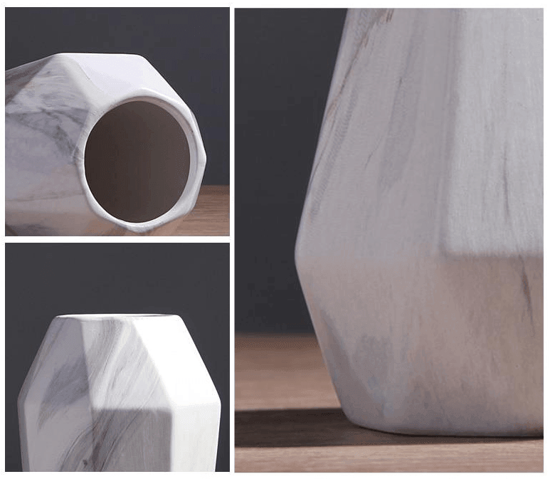 Geometric Marble Vases