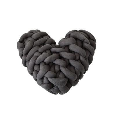 Valentine Heart Chunky Knot Throw Pillow Cushion