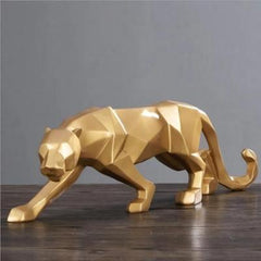 Geometric Panther Figurine Goldenrod | Sage & Sill