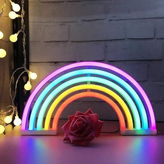 Rainbow Neon Wall Art Default Title | Sage & Sill