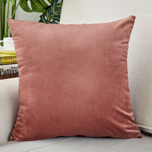 Cushion Cover Velvet Decoration Pillows For Sofa