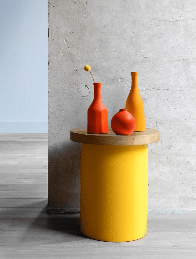 Contrasted Pastel Ceramic Vases