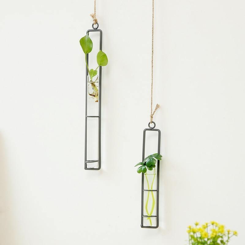 Hanging Iron Propagation Terrarium Vases