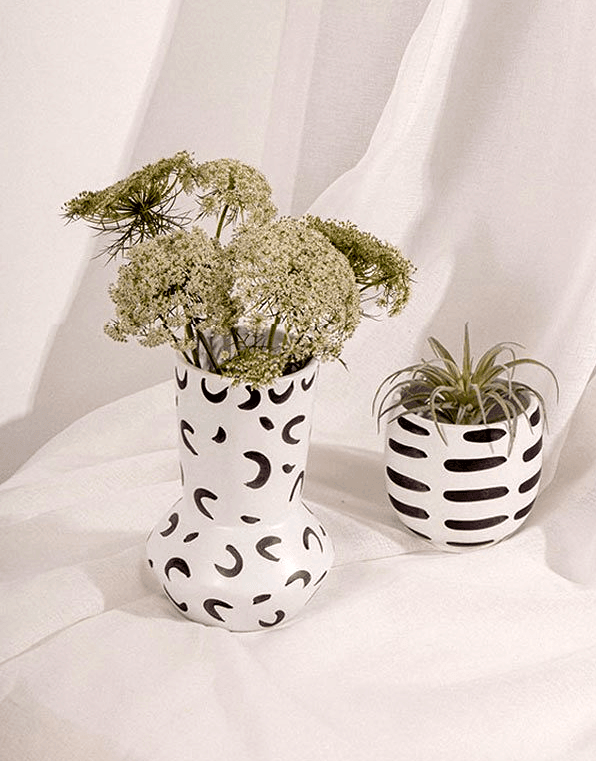 Abstract Spots Ceramic Vases