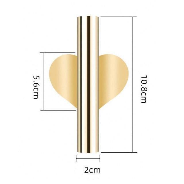 Modern Wall Mounted Metal Tube Vase