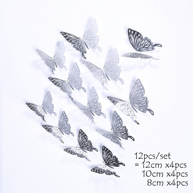 Hollow Butterfly Wall Sticker DIY Home Decoration