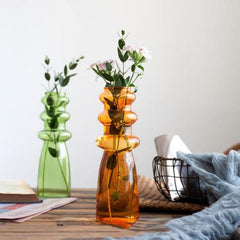 Blown Glass Bubble Vases