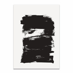 Nordic Black White Modern Abstract Wall Poster