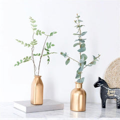 Elegant Gold Tabletop Vases